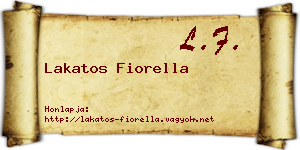 Lakatos Fiorella névjegykártya